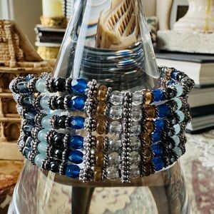 Multicolor Beaded Bracelet - 7”